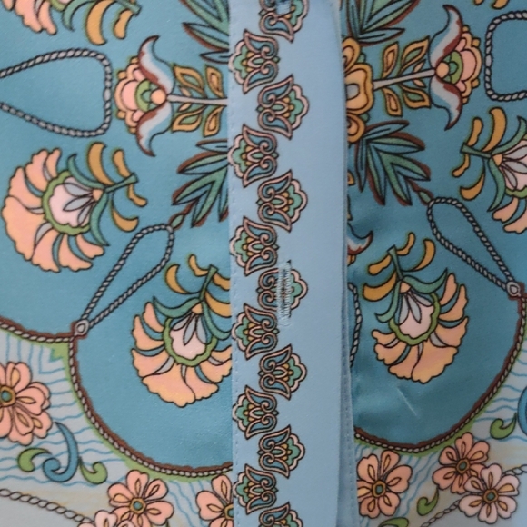 Rachel Zoe Blue Floral Women''s Shirt - Picture 6 of 6
